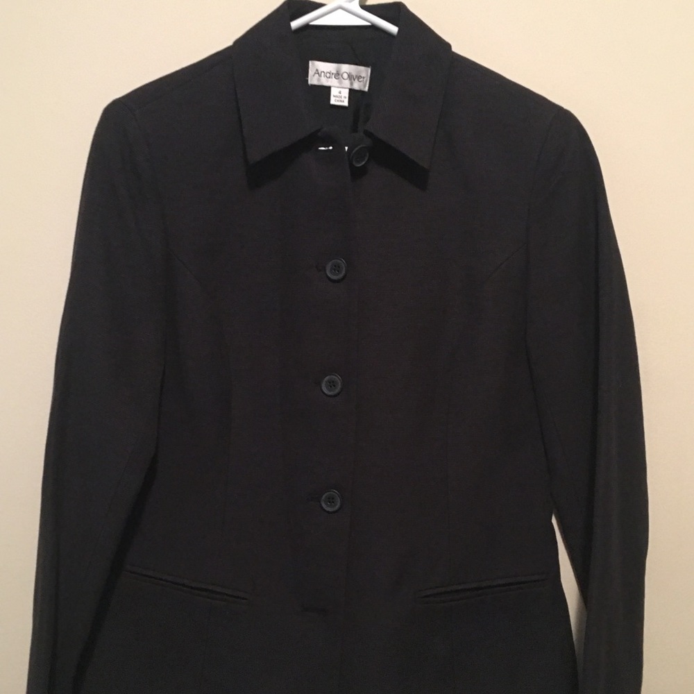 Black Button Up “André Oliver” Jacket